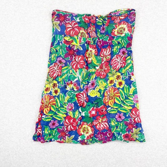 Ocean Club y2k Halter Gauze Tie Beach Coverup Tunic Top Size M/L Lightweight - Picture 7 of 7